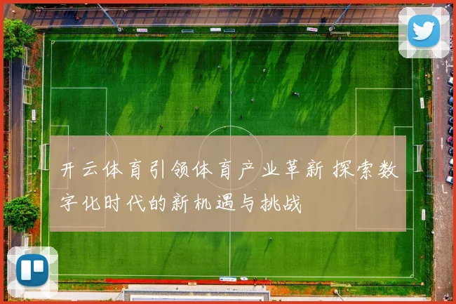 开云体育引领体育产业革新 探索数字化时代的新机遇与挑战